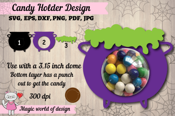 Download 3d Halloween Potion Cauldron Candy Dome - Potion Collection