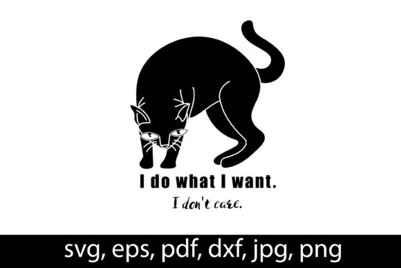Download Black Cat Silhouette, Vector, Svg File - Black cat silhouette Collection