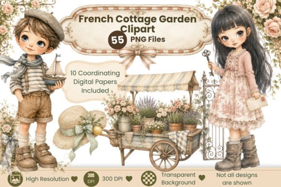 Download French Cottage Garden Clipart - Garden Collection