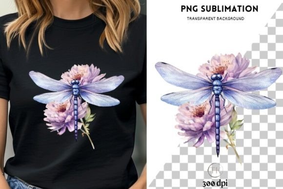 Download Dragonfly Floral Printable Artwork - Printable artwork Collection