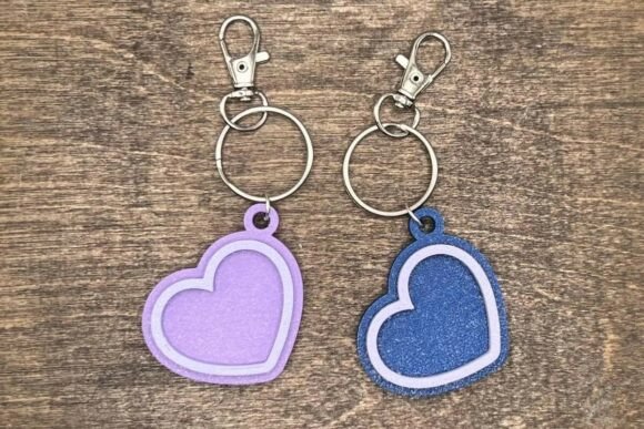 Download 3D Heart Nfc Keyring STL File - Heart Collection