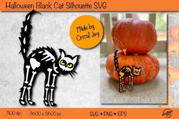 Download Black Cat Silhouette SVG| Scary Cat - Black cat silhouette Collection