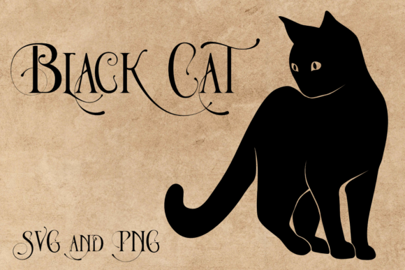 Download SVG PNG Black Cat Silhouette Clip Art - Black cat silhouette Collection
