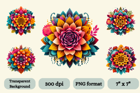 Download 5 DOTD Inspired Flower Illustrations - Premium Resources