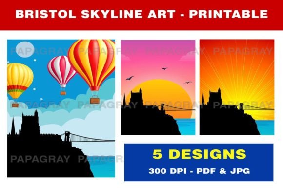 Download Bristol Skyline Printable Artwork - Printable artwork Collection
