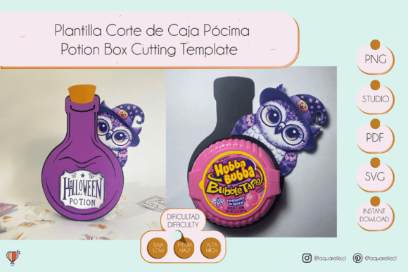 Download Halloween Potion Box SVG - Potion Collection
